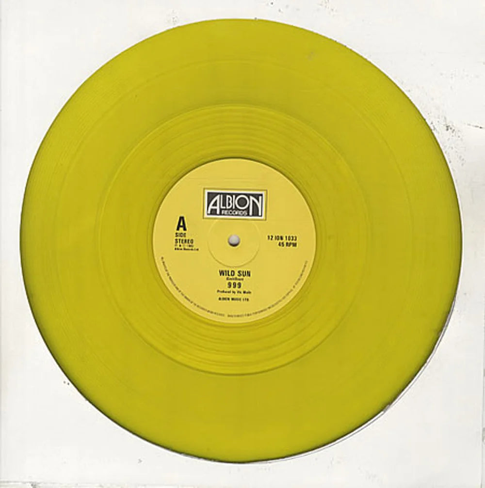 999 - Yellow Sun 12 inch Yellow Vinyl